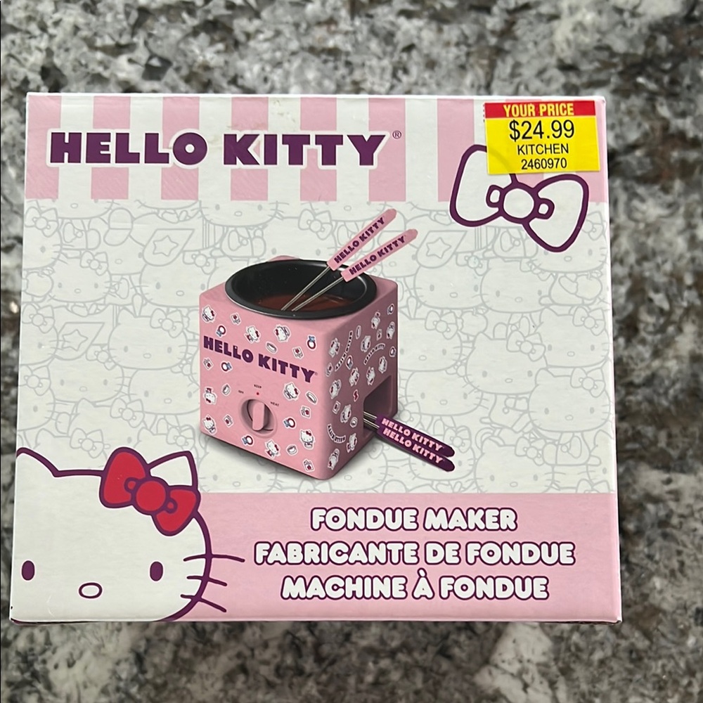 Hello Kitty Pink Fondue Set